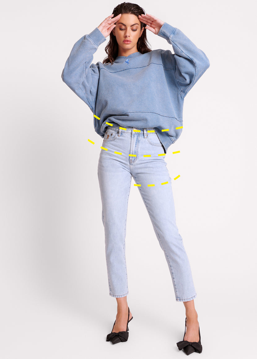 Amazon Brand - Symbol Women MOM Fit Jeans Dark Blue 30 : Amazon.in: Fashion